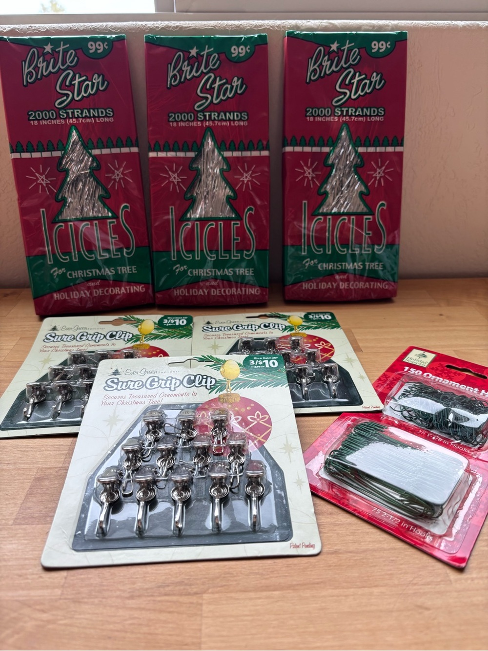 NEW Lot of Christmas Tree Decorations Brite Star & Ever-Green